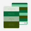 Stripe Swatch Holiday Invitations - Pine