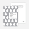Talking Snowmen Holiday Party Invitations - Silver