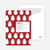 Talking Snowmen Holiday Party Invitations - Sangria