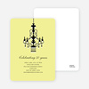 Traditionally Chic, Chandelier Party Invitations - Shaved Lemon
