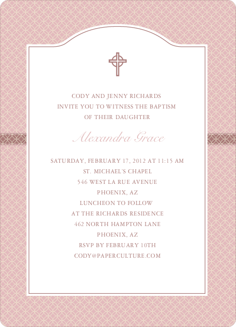 Baptism invitations store