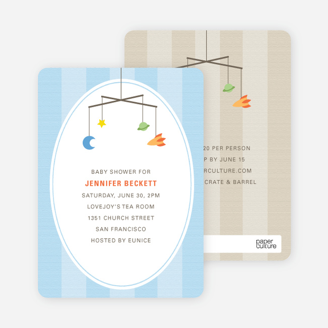 space baby shower invitations
