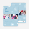 Snowflakes, Snowflakes Holiday Photo Cards - Blue