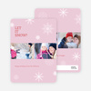Snowflakes, Snowflakes Holiday Photo Cards - Red