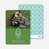 Christmas Tree with Heart Roots Christmas Card - Asparagus