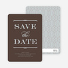 Classic Type Save the Dates - Umber