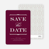 Classic Type Save the Dates - Sangria