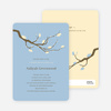 Flower Themed Wedding Shower Invitations - Periwinkle Blue