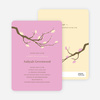 Flower Themed Wedding Shower Invitations - Lavender