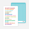 Holiday Checklist Cards - Shamrock