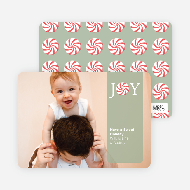 How Sweet It Is Holiday Photo Cards - Celadon