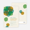 Watercolor Petals Bridal Shower Invitations - Green Tide
