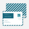 Postcard Wedding Shower Invitations - Blue