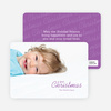 First Christmas Holiday Photo Cards - Purple