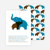 Momma and Baby Elephant Mobile - Cyan