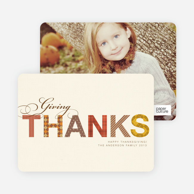 Thanksgiving Quilt Cards - Brown