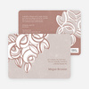 Vintage Flower Bouquet Bridal Shower Invitations - Brown