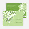 Vintage Flower Bouquet Bridal Shower Invitations - Green