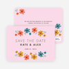 Floral Save the Dates - Pink