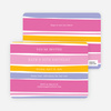 Color Stripes Invites - Pink