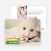Happy Holidays, Joy and Peace Holiday Cards - Green