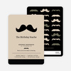 Movember Mustache Invitations - Brown