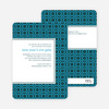 Patterned Party Invitations - Blue