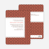 Patterned Party Invitations - Orange