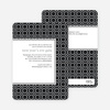 Patterned Party Invitations - Gray
