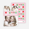 Christmas Icons Mt Rushmore Christmas Cards - Pink