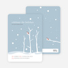 Lone Sparrow Holiday Invitations - Mystic Blue