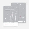 Lone Sparrow Holiday Invitations - Pewter