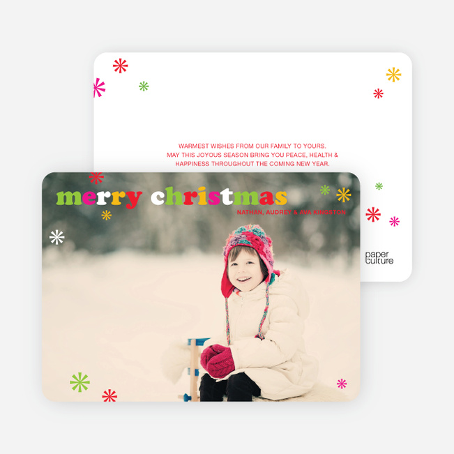 Merry Christmas Simply Photo Cards - Multi