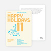 Modern and Retro Happy Holidays Splash Cards - Pumpkin Orange