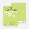 Bold Letters Bridal Shower Invitations - Lime Green