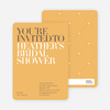 Bold Letters Bridal Shower Invitations - Apricot