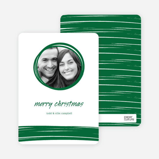 Peephole Holiday Photo Cards - Emerald Green