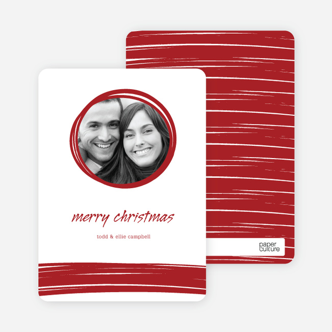 Peephole Holiday Photo Cards - Sangria