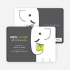 White Elephant on Tiny Prints for White Elephant Parties - Absinthe