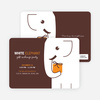 White Elephant on Tiny Prints for White Elephant Parties - Cantaloupe