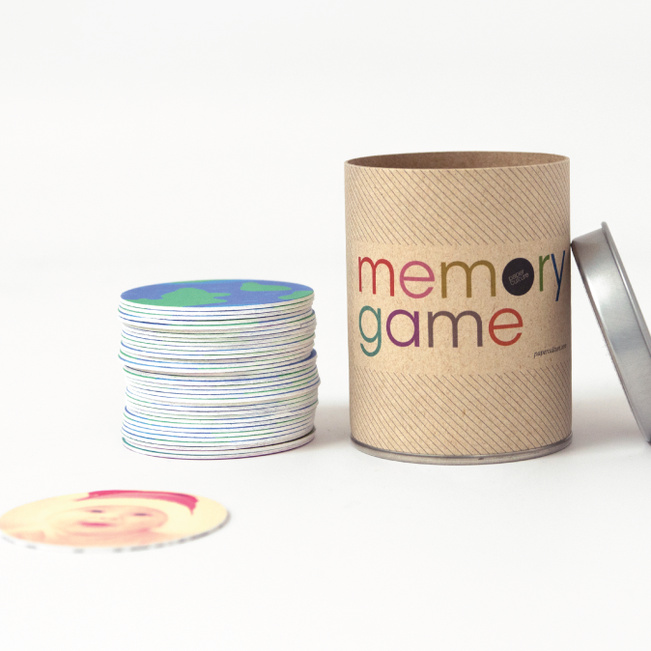 Personalized Memory Game - Blue