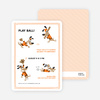 Babe Woof: Baseball Invitations - Papaya