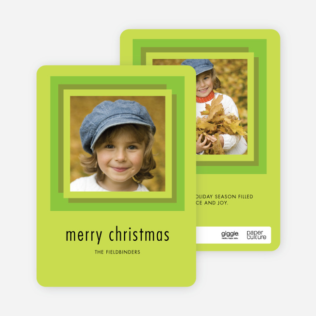 Hip to Be Square Holiday Cards - Green