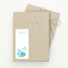Whale Spout Gift Tag Stickers - Blue