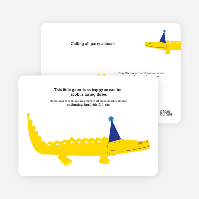 zoo animal birthday party invitations paper culture