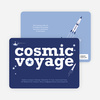 Cosmic Space Voyage - Purplish Blue