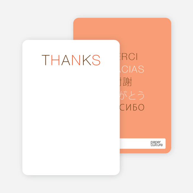 Note Cards: ‘Flirty Thirty Birthday’ cards. - Orange