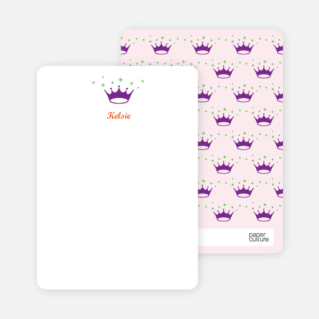 Stationery: ‘Classic Princess’ cards. - Carnation