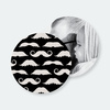 Fan{tache}tic Moustache Coasters - White