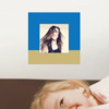 Bold, Colorful Square Photo Frame Stickers - Blue